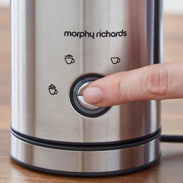 Morphy Richards Brew & Blend Electric Milk Frother - Stainless Steel | 210003 from Morphy Richards - DID Electrical