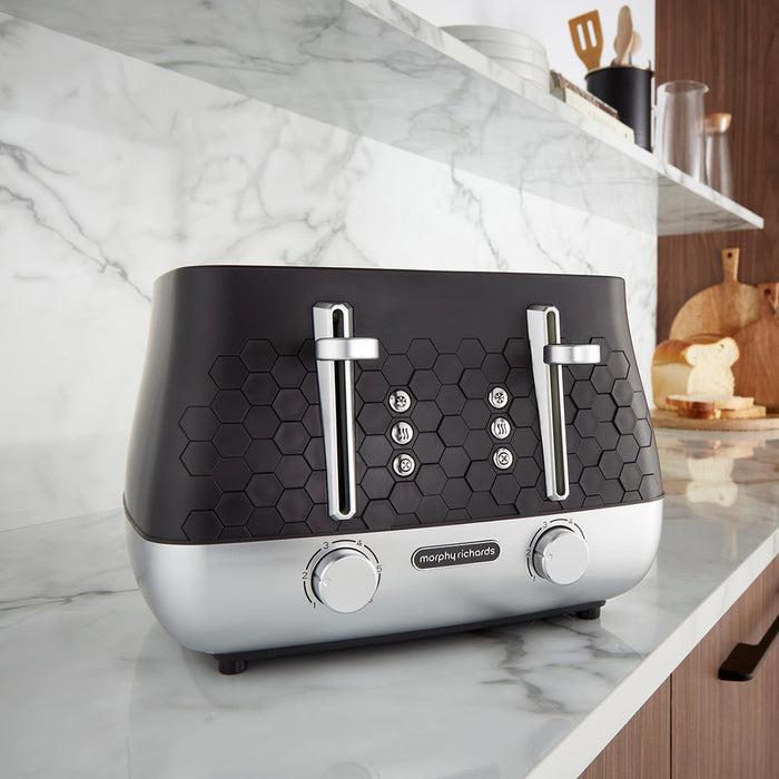 Morphy Richards Cassini 1800W 4 Slice Toaster - Moonless Night | 243020 from Morphy Richards - DID Electrical