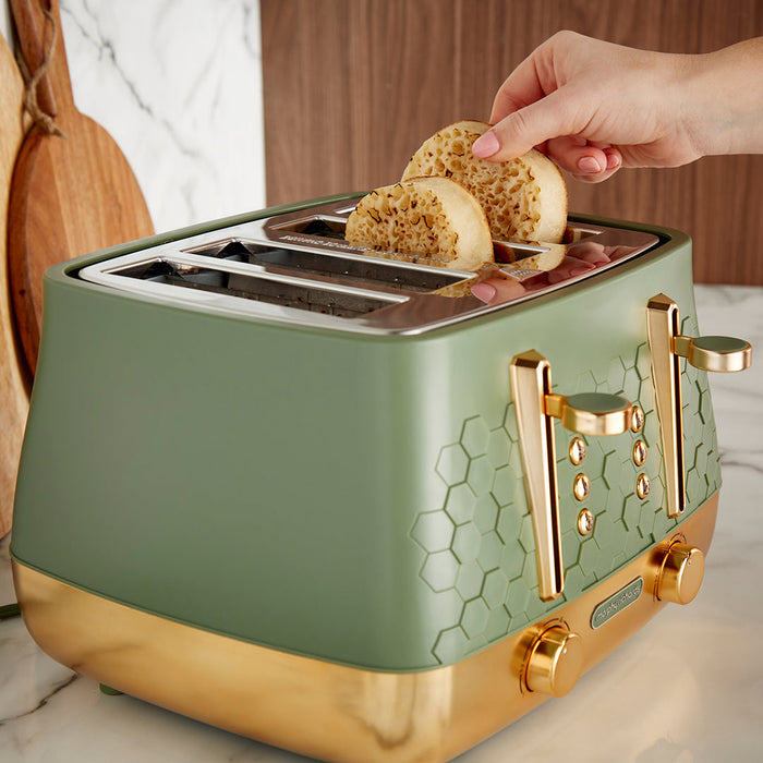 Morphy Richards Cassini 1800W 4 Slice Toaster - Olivine | 243022 from Morphy Richards - DID Electrical