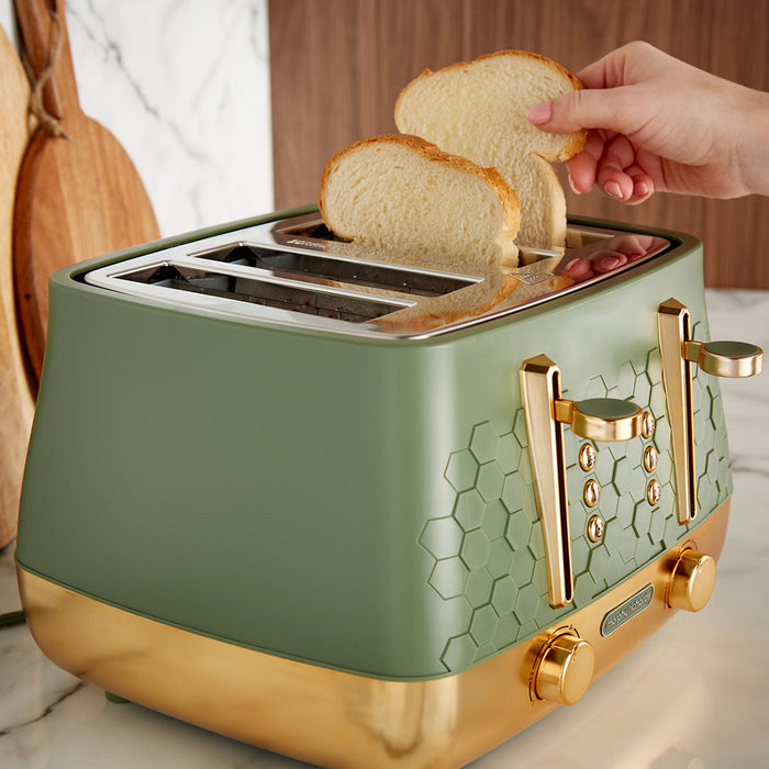 Morphy Richards Cassini 1800W 4 Slice Toaster - Olivine | 243022 from Morphy Richards - DID Electrical