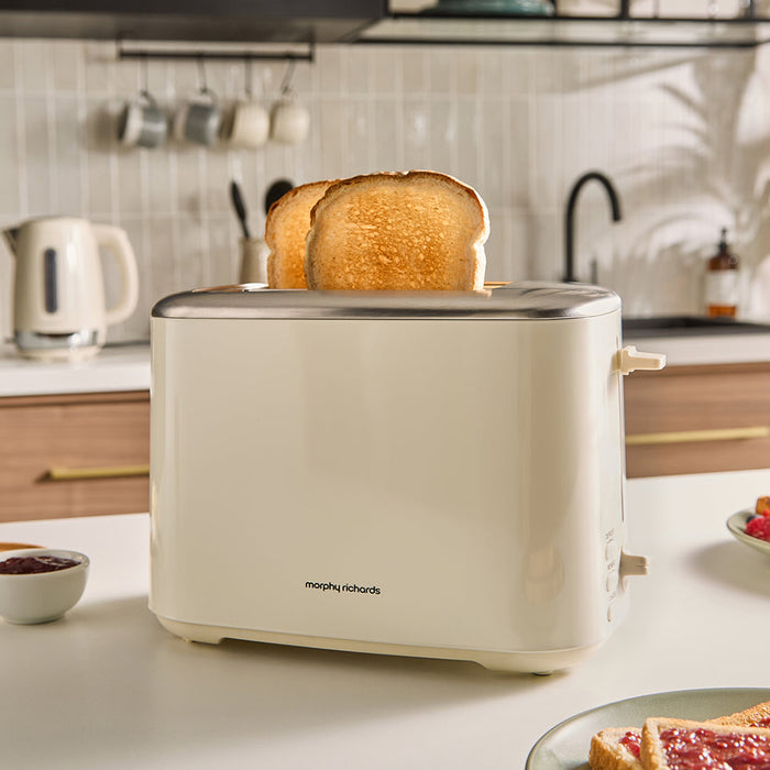 Morphy Richards Equip 2 Slice Toaster - Cream | 222065 from Morphy Richards - DID Electrical