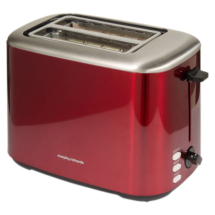 Morphy Richards Equip 2 Slice Toaster - Red | 222066 from Morphy Richards - DID Electrical