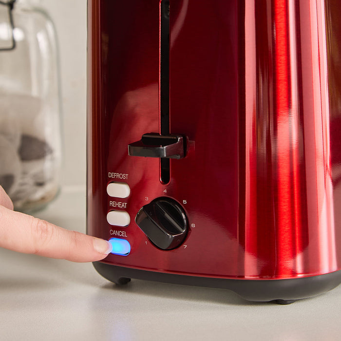 Morphy Richards Equip 2 Slice Toaster - Red | 222066 from Morphy Richards - DID Electrical