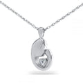 Mother Love White Stainless Steel Pendant/Necklace Cremation Urn for Ashes