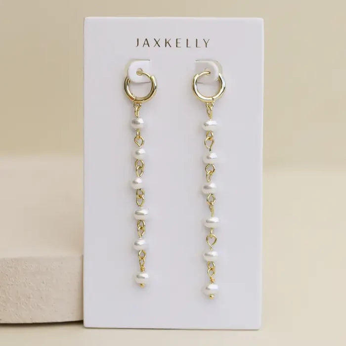 Multi Pearl Drop Earrings