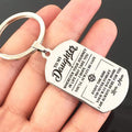 Mum To My Daughter-Wherever Your Journey In Life May Take You Keychain MelodyNecklace