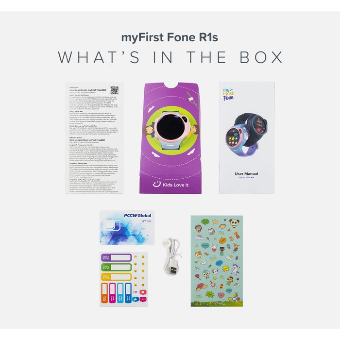 MyFirst Fone R1s Kids Smart Watch - Cotton Candy | 256-KW1305SA-CC02 from MyFirst - DID Electrical