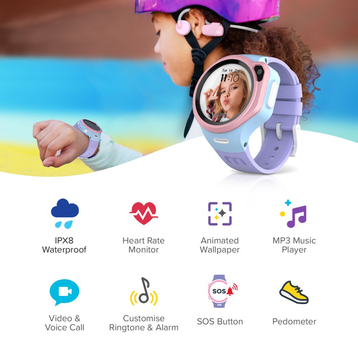 MyFirst Fone R1s Kids Smart Watch - Cotton Candy | 256-KW1305SA-CC02 from MyFirst - DID Electrical