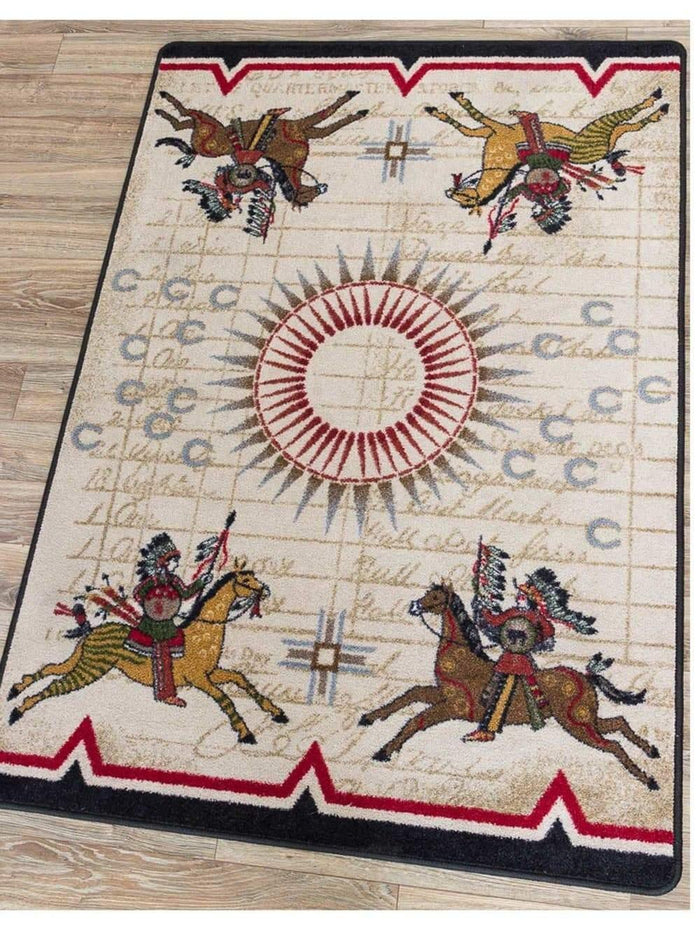Native Battle Print Rugs - Your Western Decor, LLC