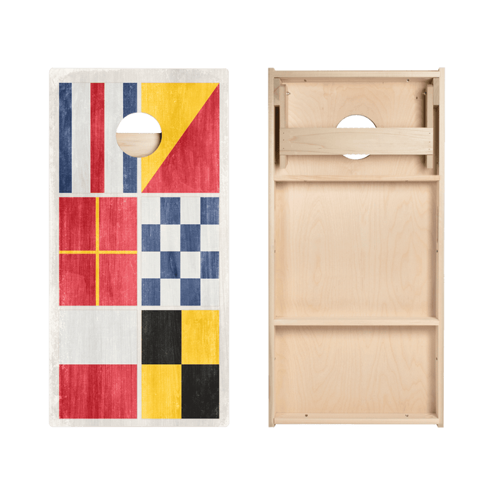Nautical Flags Star Cornhole Boards, - American Cornhole Association