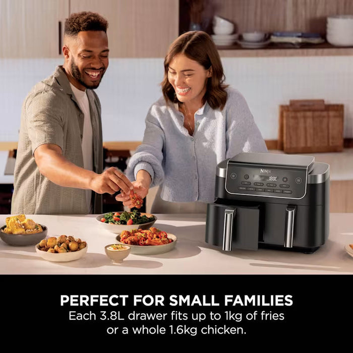Ninja 7.6L DualZone 2-Drawer Air Fryer | DZ801UK
