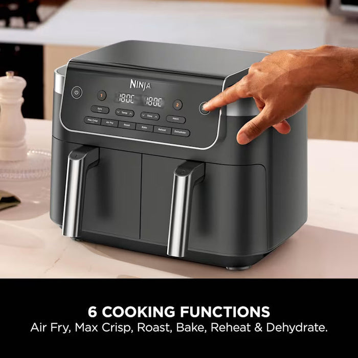 Ninja 7.6L DualZone 2-Drawer Air Fryer | DZ801UK