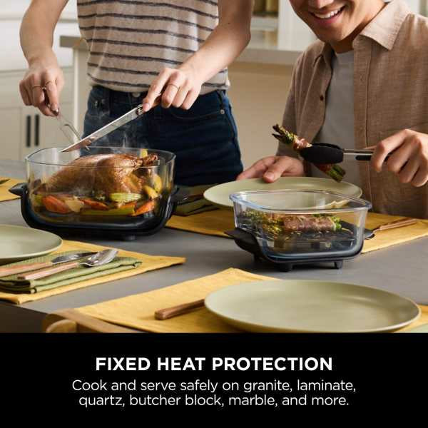 Ninja CRISPi 4-in-1 Portable Glass Air Fryer - Stone | FN101UKST from Ninja - DID Electrical