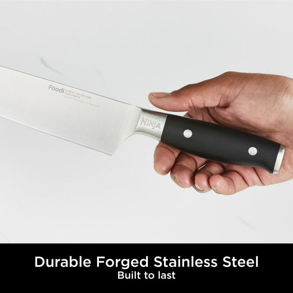 Ninja Foodi StaySharp Knife Block with Integrated Sharpener Set of 5 Piece - Silver & Black | K32005UK from Ninja - DID Electrical
