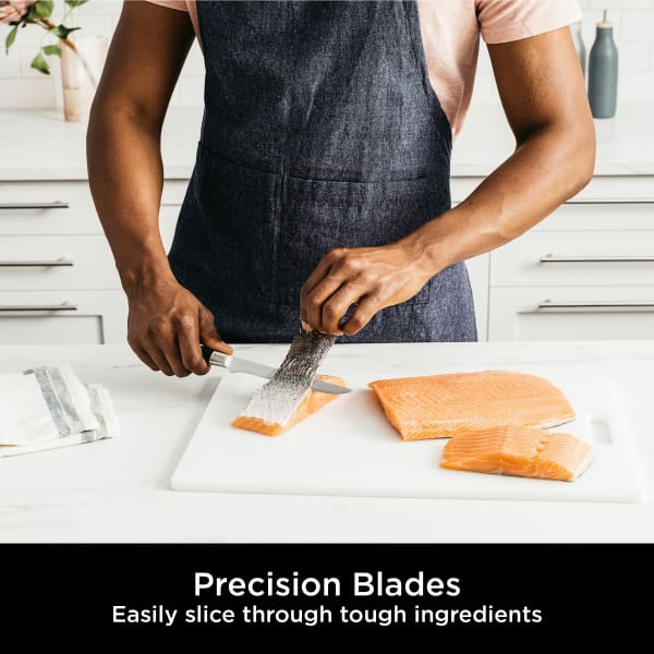 Ninja Foodi StaySharp Knife Block with Integrated Sharpener Set of 5 Piece - Silver & Black | K32005UK from Ninja - DID Electrical