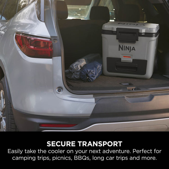 Ninja FrostVault 28L Wheeled Cooler with Dry Zone - Slate Grey | FB230UKGY