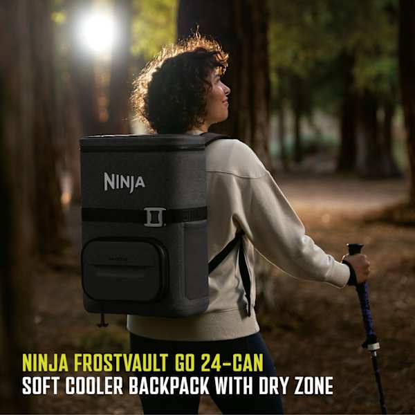Ninja FrostVault Go 17L Backpack Soft Cooler - Charcoal Grey | FF124EUUKCG from Ninja - DID Electrical