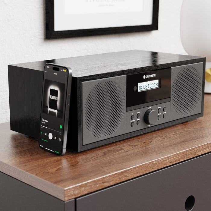 Oakcastle DAB500 DAB+ & FM Radio Music System - Black | 1000002848