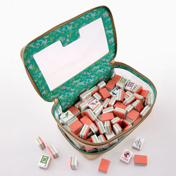 OH MY MAHJONG | Gold Tile Storage Bag