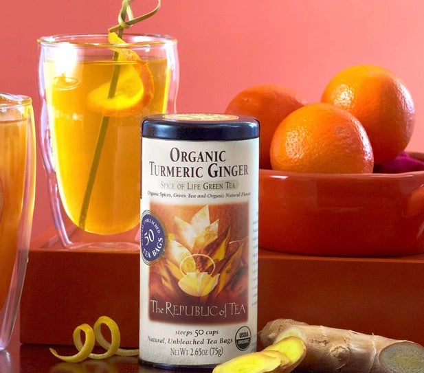 Organic Tumeric Ginger Green Tea - The Republic of Tea