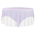 Organza 90"x90" Square Table Overlay - Lavender - CV Linens
