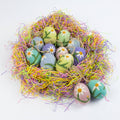 Ornament - Easter Eggs with Embroidered Flowers
