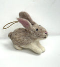 Ornament - Felt Brown Bunny - Easter Decor