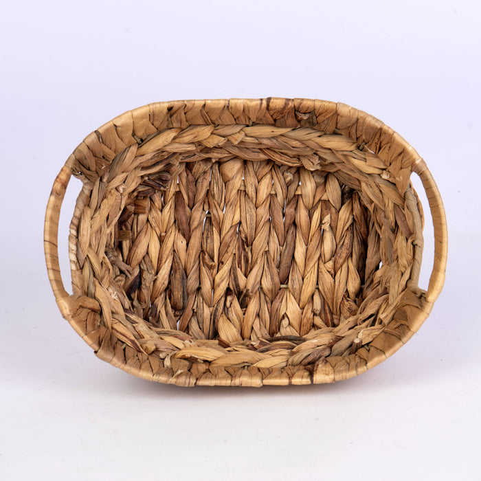 Oval Hyacinth Wire Tub