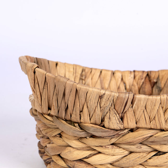 Oval Hyacinth Wire Tub