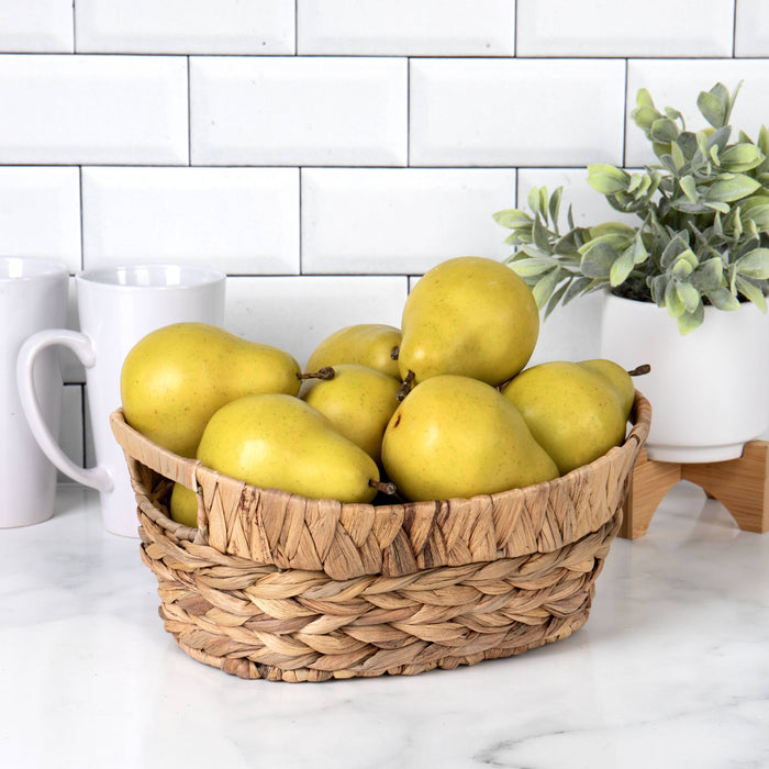 Oval Hyacinth Wire Tub