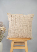 Oyster 100% cotton crochet antique piece cushion cover for sofa - Ivory