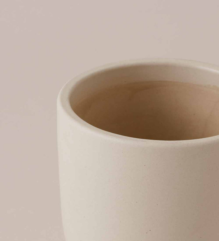 Oyster Earthenware Pot (14cm)