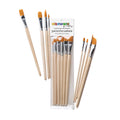 Paintbrush Set - Nylon Filament in Clear Bag - 8 Assorted