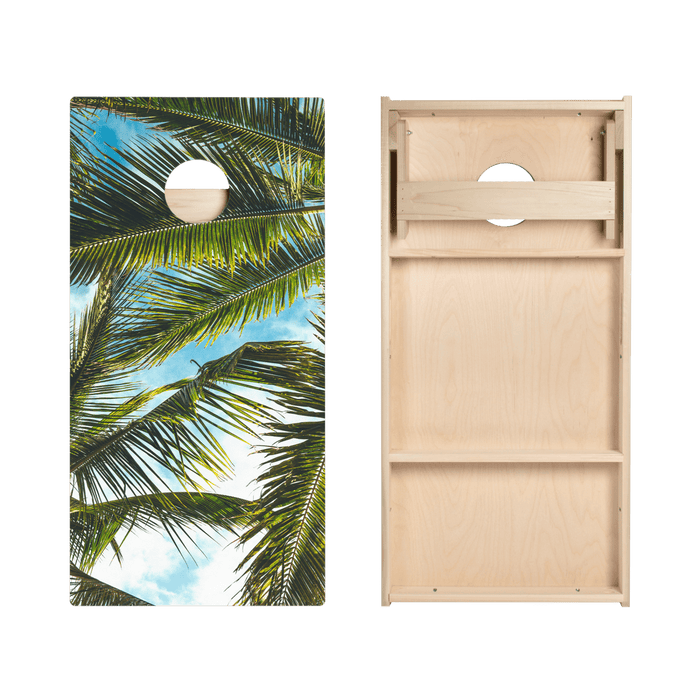 Palm Tree Sky Star Cornhole Boards, - American Cornhole Association