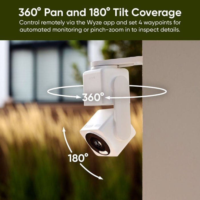 360 Pan and 180 Tilt Coverage