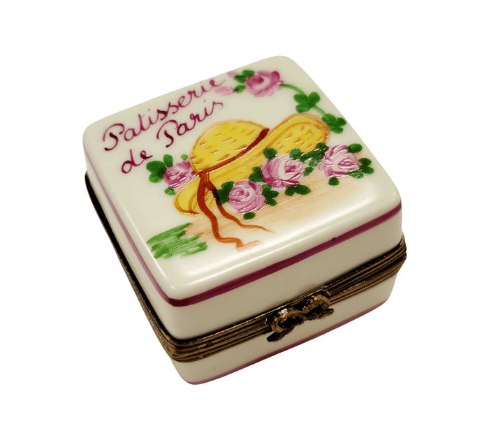 Parisian Pastry Truffle Limoges box, hand-painted porcelain made in France