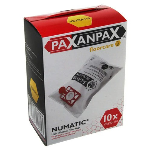 Paxanpax Henry SMS Vacuum Cleaner Dust Bag Pack of 10 - White | 46-VB-390H10 from Paxanpax - DID Electrical