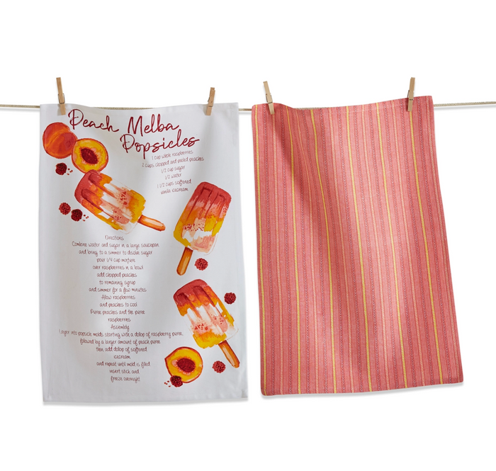 Peachy Summer - Cotton Dishtowels