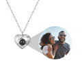 Personalized Heart Inside Photo Necklace Silver / Necklace Necklace MelodyNecklace
