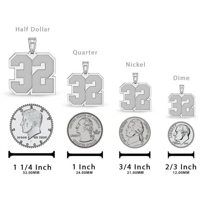 Personalized Number Pendant with Name avrilname