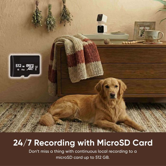 24/7 Recording with MicroSD Card
