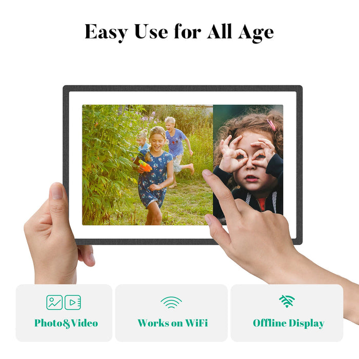Pexar 11" Wi-Fi Digital Photo Frame - Black | PX-110BLKGLR