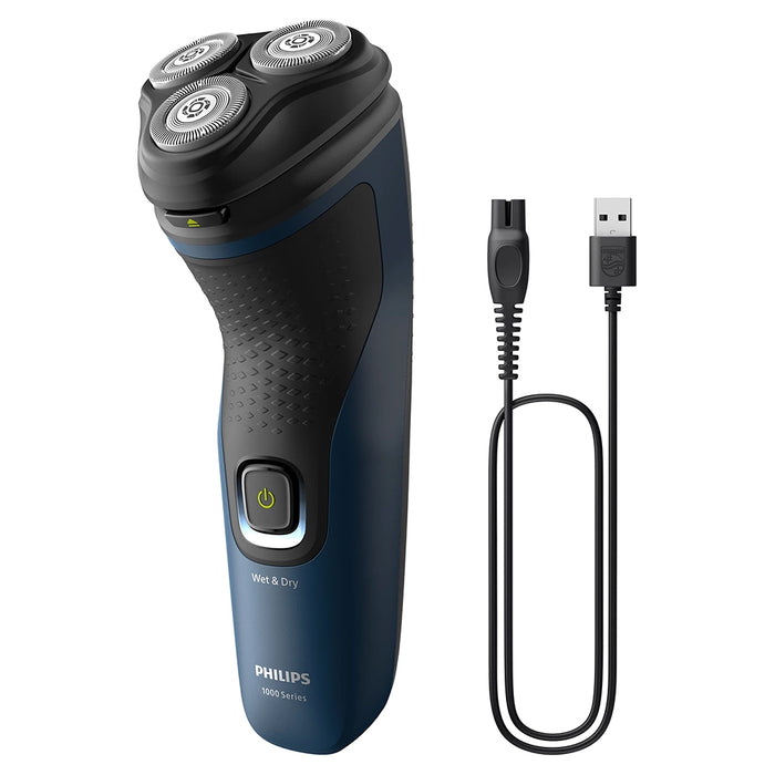 Philips Shaver 1000 Series Wet & Dry Electric Shaver - Blue Malibu | S1151 from Philips - DID Electrical