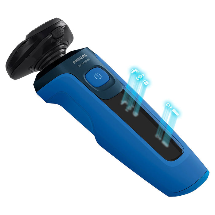 Philips Shaver Series 5000 Wet & Dry Electric Shaver - Dark Royal Blue | S5466/17 from Philips - DID Electrical