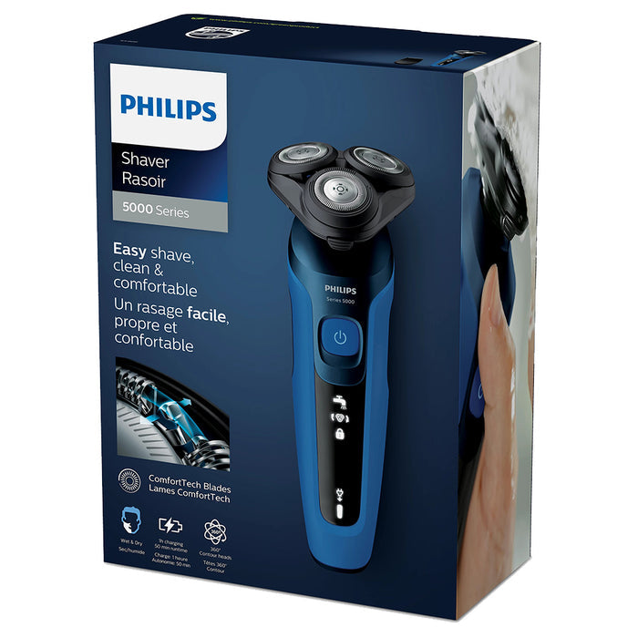 Philips Shaver Series 5000 Wet & Dry Electric Shaver - Dark Royal Blue | S5466/17 from Philips - DID Electrical