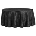 Pintuck 132" Round Tablecloth - Black - CV Linens