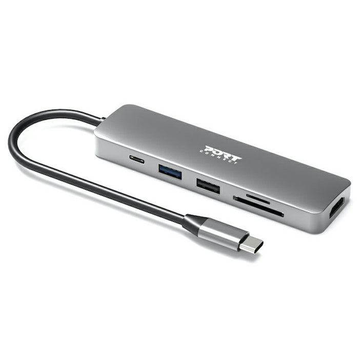 Port Connect 4K USB-C Docking Station with 100W Power Delivery - Grey | 900162 from Port Connect - DID Electrical