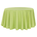 Polyester 120" Round Tablecloth - Apple Green - CV Linens