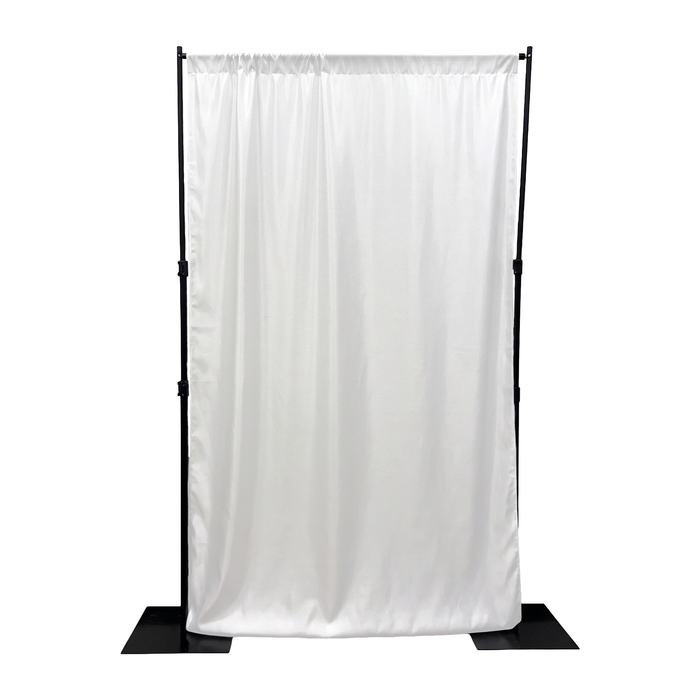 Premium Satin (Wrinkle-Resistant) Backdrop Panel/Drape - White