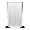 Premium Satin (Wrinkle-Resistant) Backdrop Panel/Drape - White
